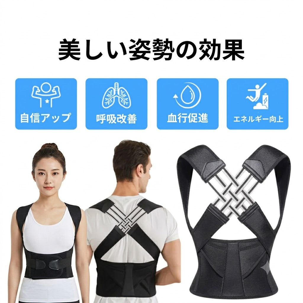 SHISEI PRO®｜日本No.1級の姿勢サポーター｜背筋を美しくサポートし、肩・腰への負担を軽減して理想の姿勢へ